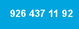 926 437 11 92